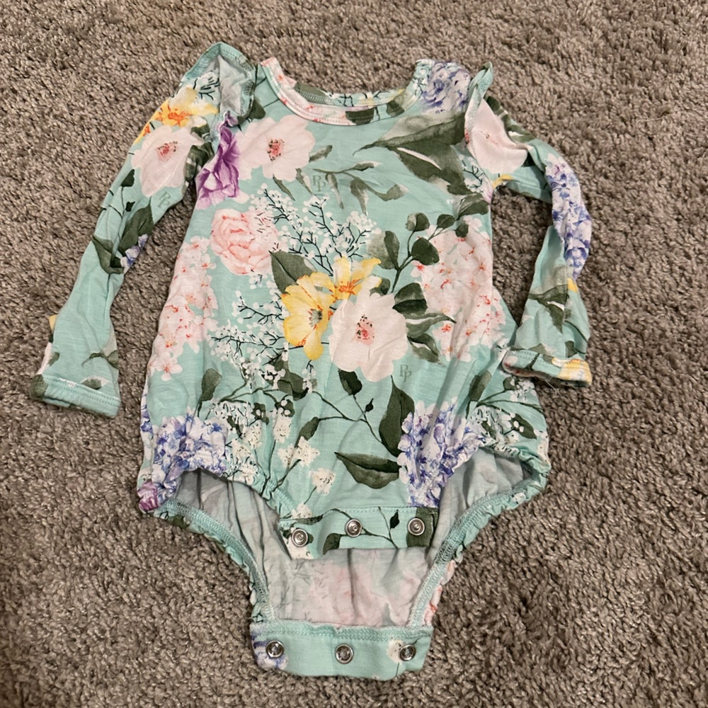 Posh peanut bamboo bubble romper